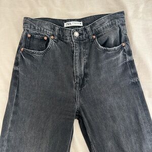 Zara Black Straight Leg Jeans